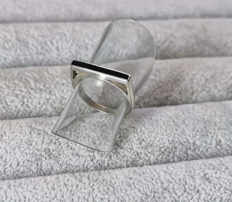 Silver Flat Bar Ring