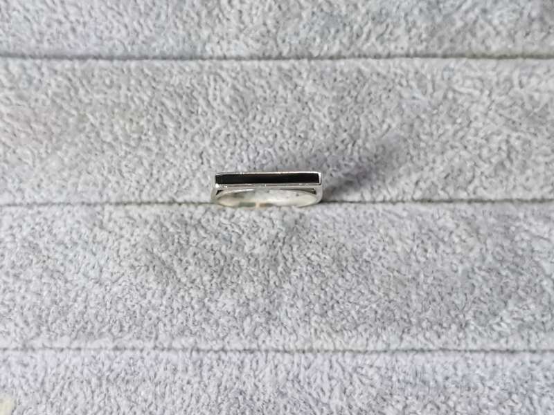 Silver Flat Bar Ring