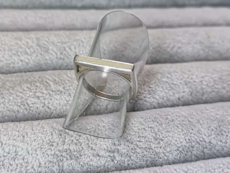 Silver Flat Bar Ring