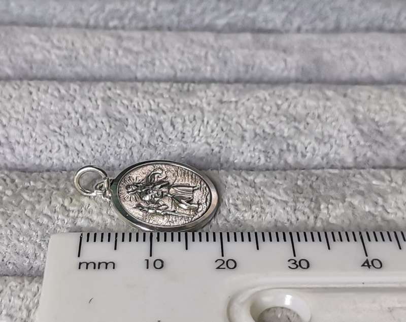 Silver St. Christopher Pendant