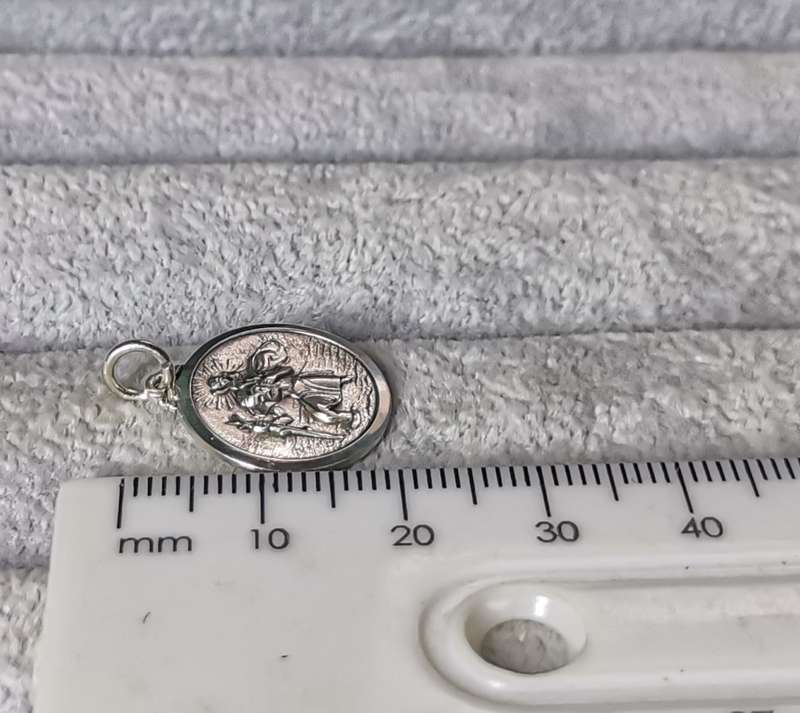 Silver St. Christopher Pendant