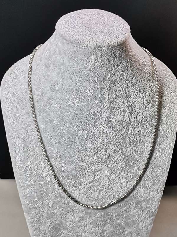 Silver Popcorn Chain