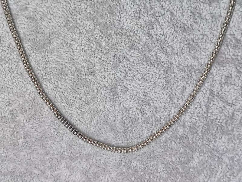 Silver Popcorn Chain
