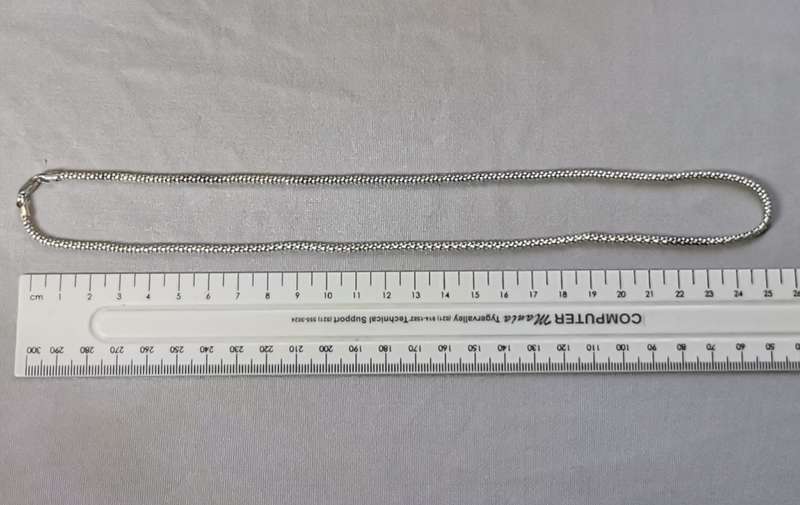 Silver Popcorn Chain