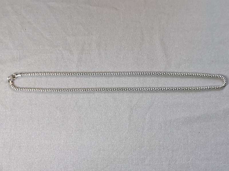 Silver Popcorn Chain