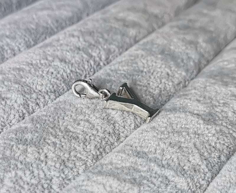 Silver `Y` Charm