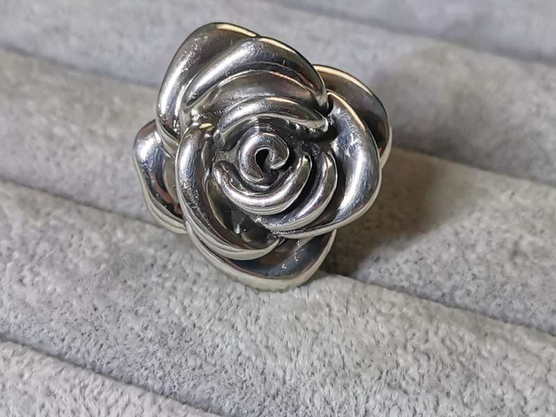 Silver Rose Ring