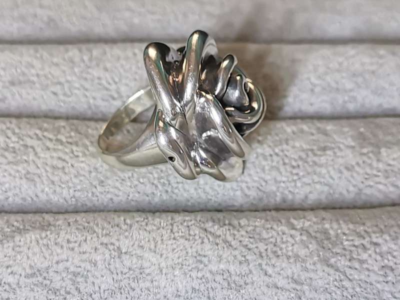 Silver Rose Ring