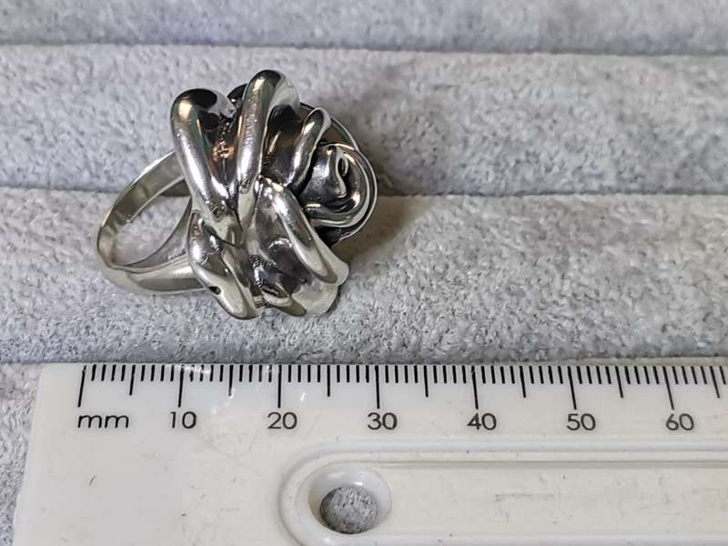 Silver Rose Ring