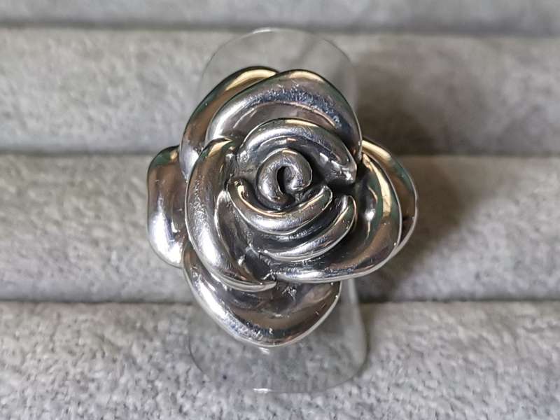 Silver Rose Ring