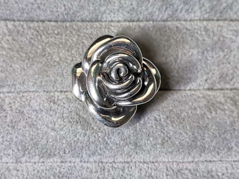 Silver Rose Ring