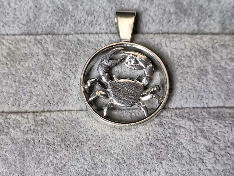 Silver Cancer Pendant
