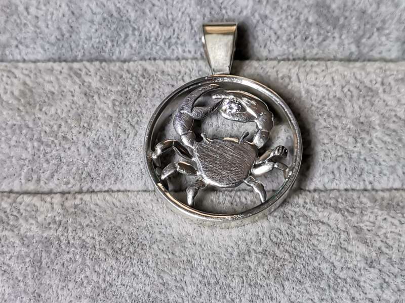 Silver Cancer Pendant