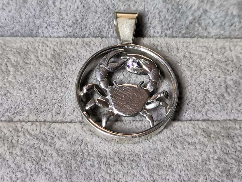 Silver Cancer Pendant
