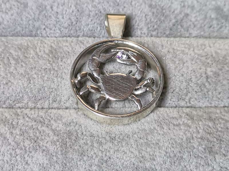 Silver Cancer Pendant