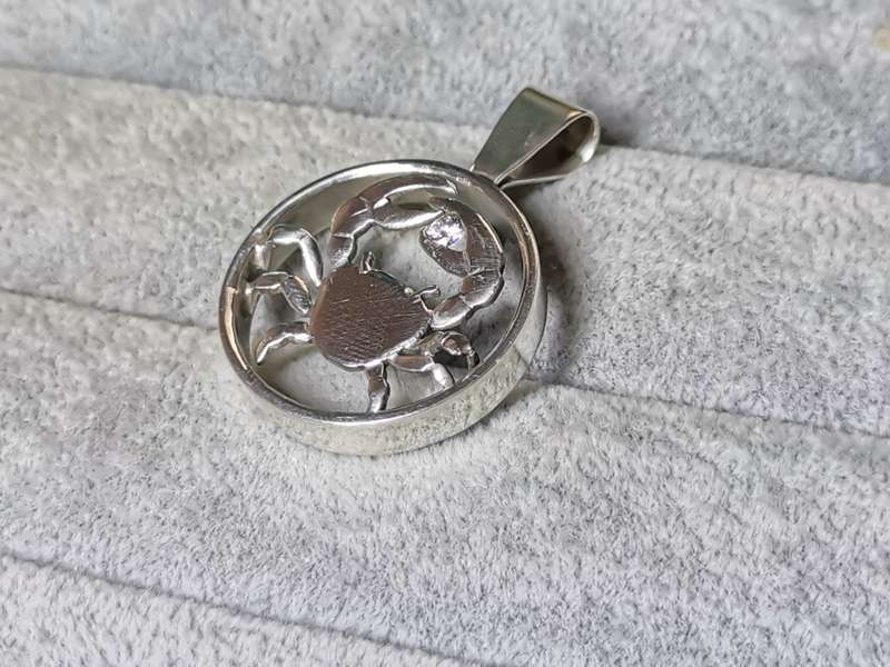 Silver Cancer Pendant