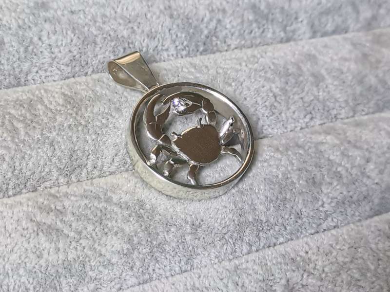Silver Cancer Pendant