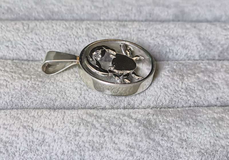 Silver Cancer Pendant