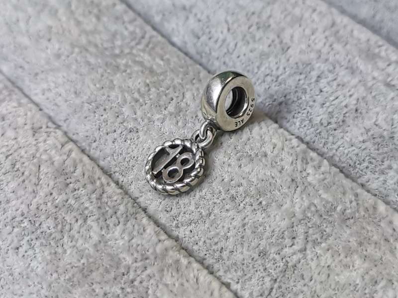 Pandora `18` Charm