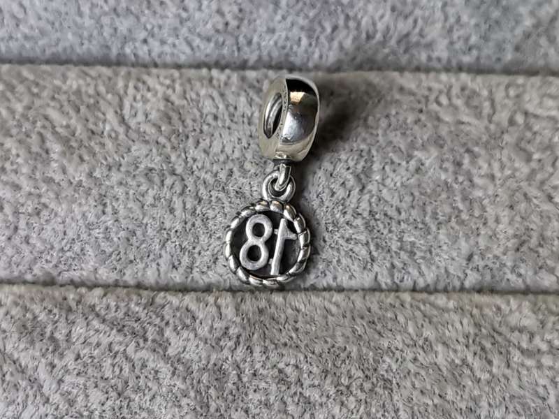 Pandora `18` Charm