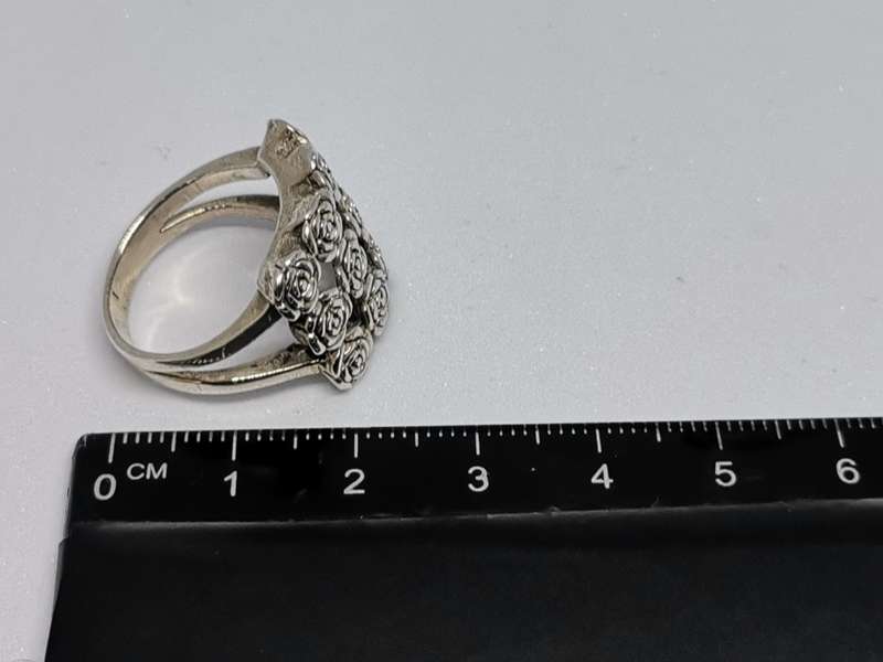 Silver Roses Ring