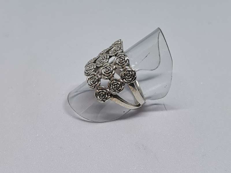 Silver Roses Ring