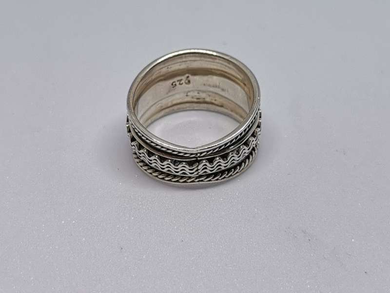 Patterned Silver Ring