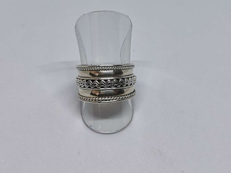 Patterned Silver Ring