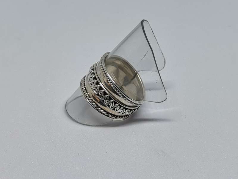 Patterned Silver Ring