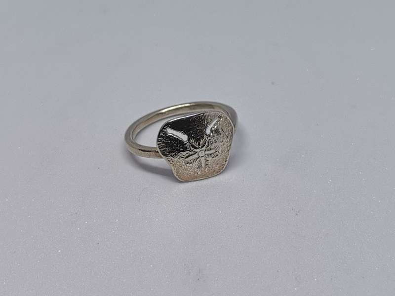 Silver Fancy Shell Ring