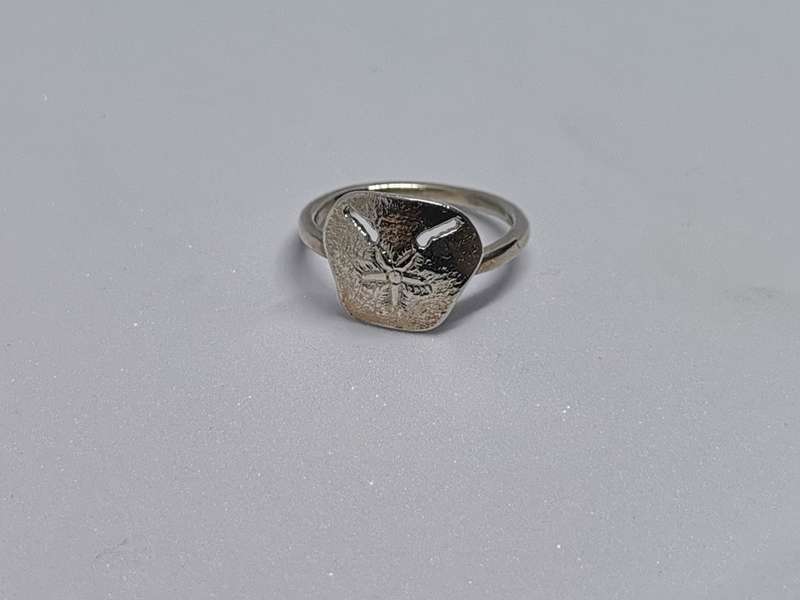 Silver Fancy Shell Ring