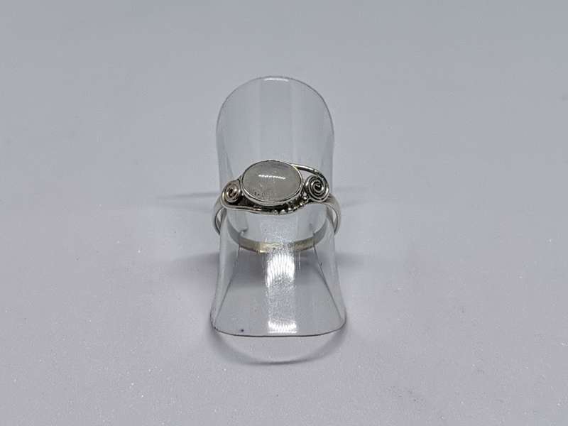 Silver Moonstone Ring