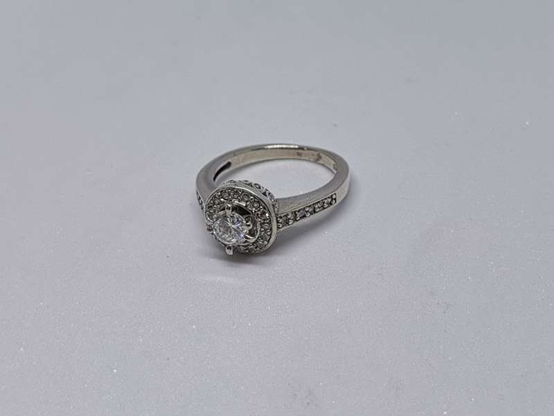 Detailed Silver Ring
