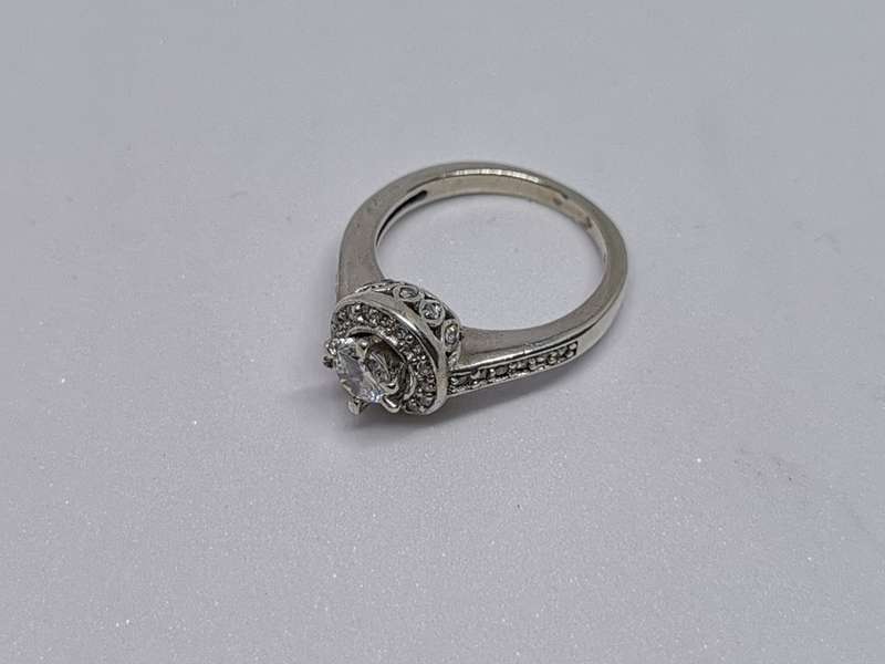 Detailed Silver Ring