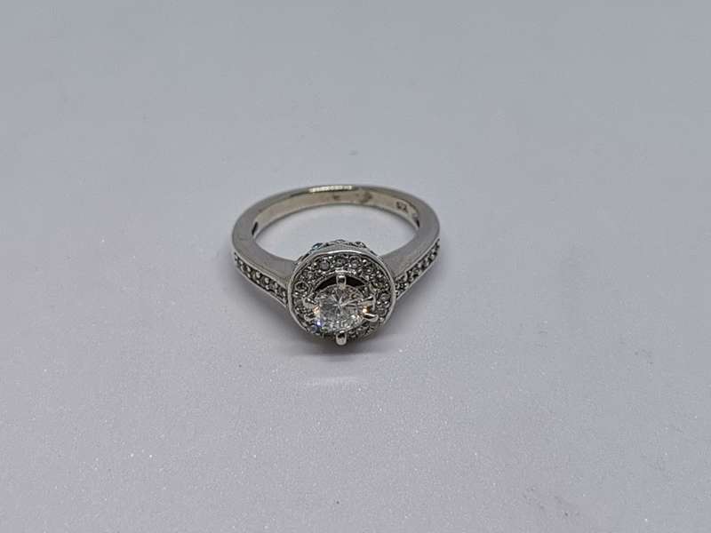 Detailed Silver Ring