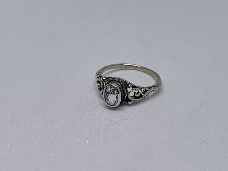 Detailed Silver Ring
