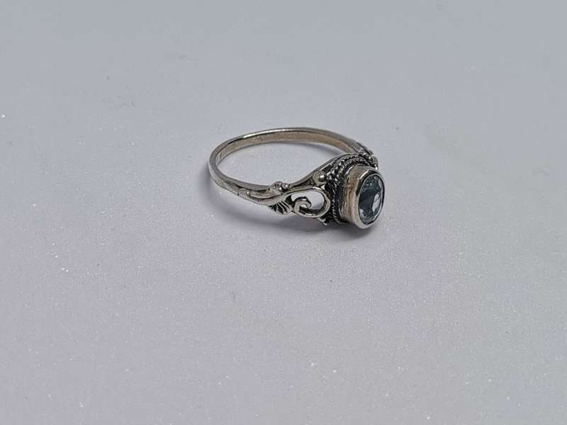 Detailed Silver Ring