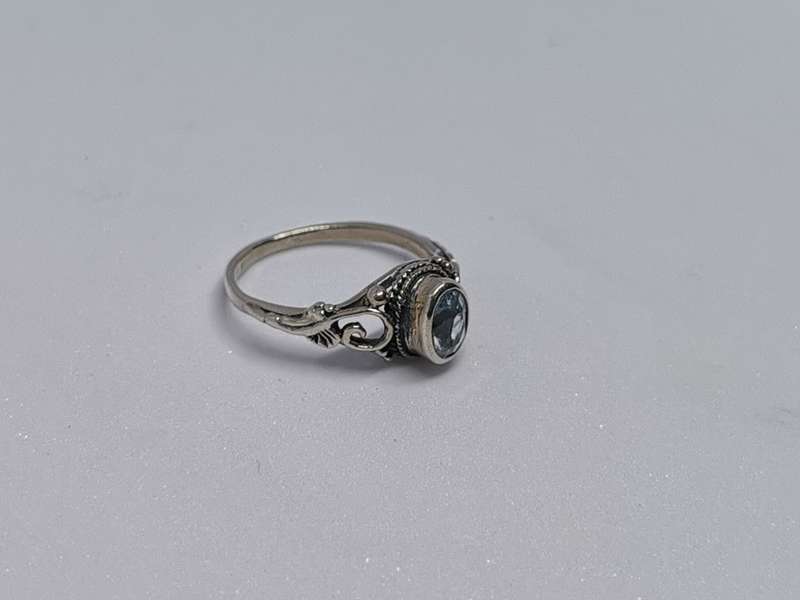 Detailed Silver Ring