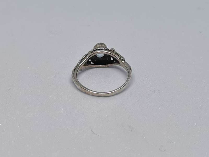 Detailed Silver Ring