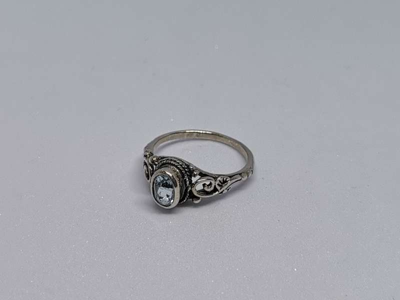 Detailed Silver Ring