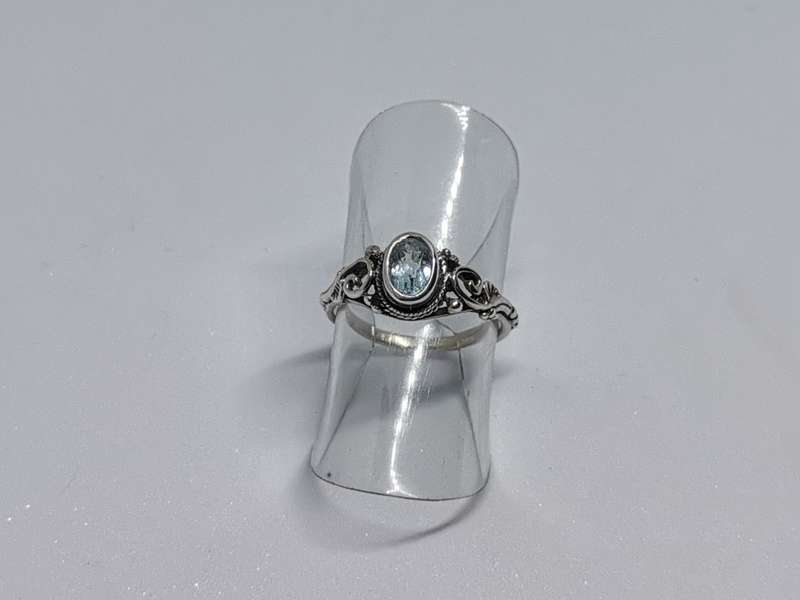 Detailed Silver Ring