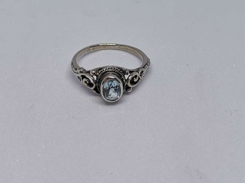 Detailed Silver Ring
