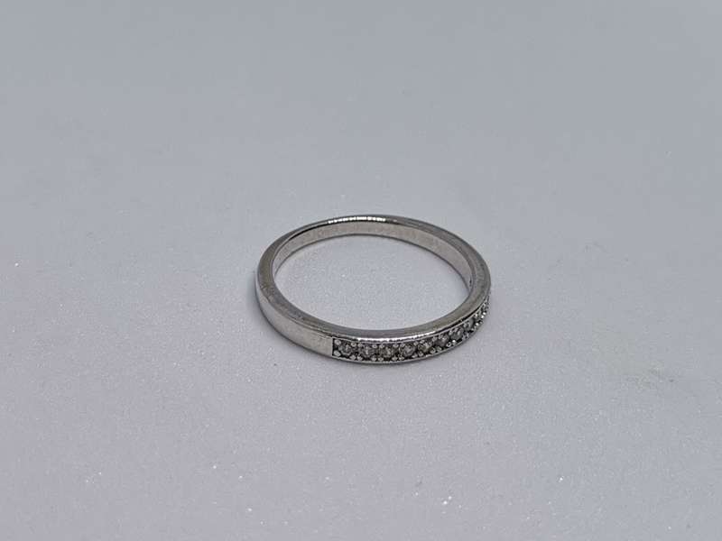 Silver Half-Eternity Ring