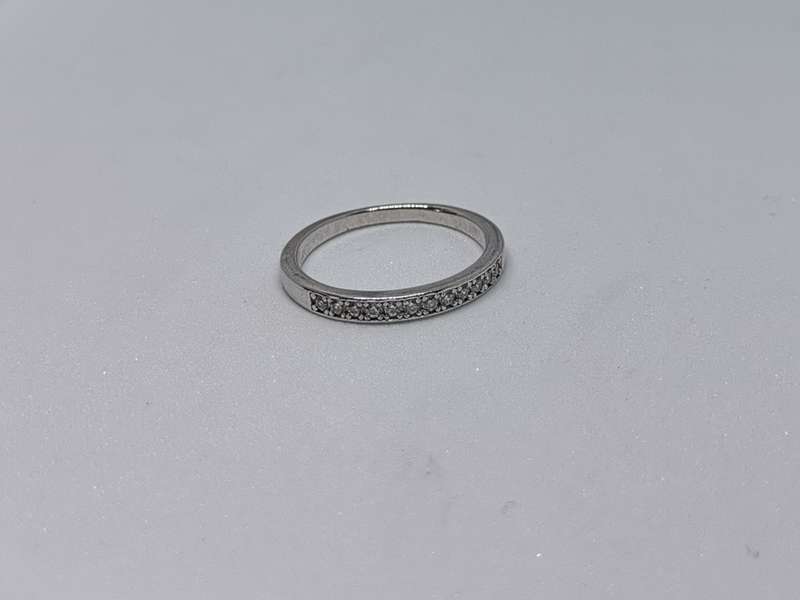 Silver Half-Eternity Ring