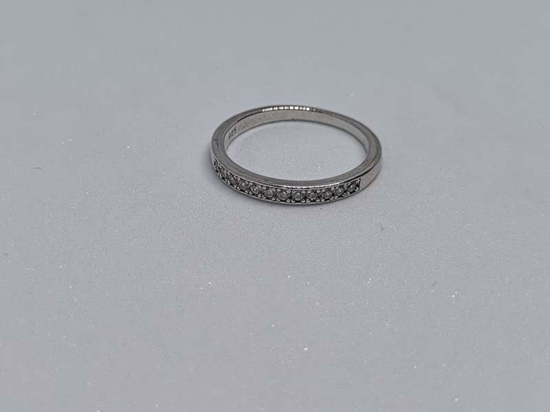 Silver Half-Eternity Ring
