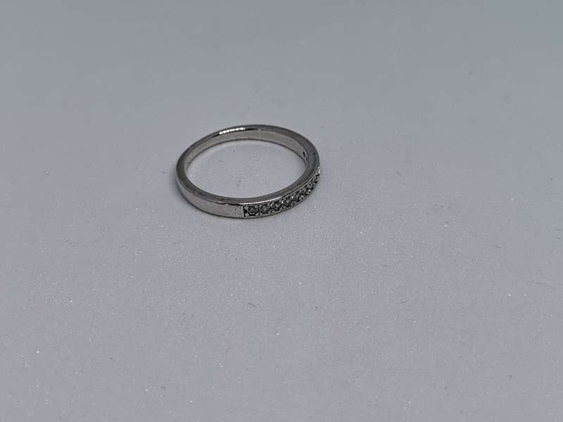 Silver Half-Eternity Ring