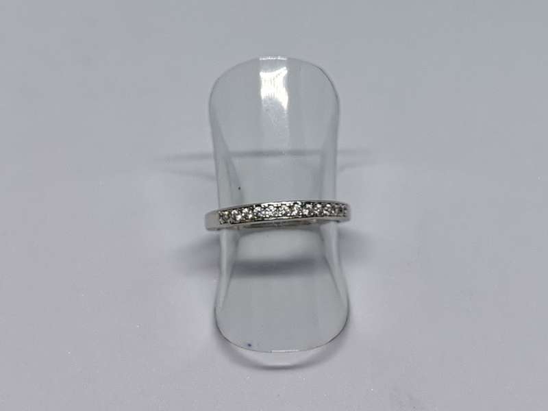 Silver Half-Eternity Ring