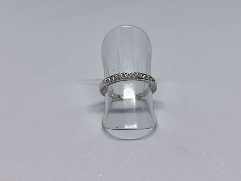 Silver Half-Eternity Ring