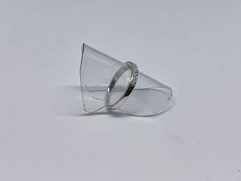 Silver Half-Eternity Ring
