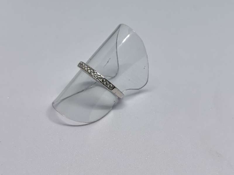 Silver Half-Eternity Ring